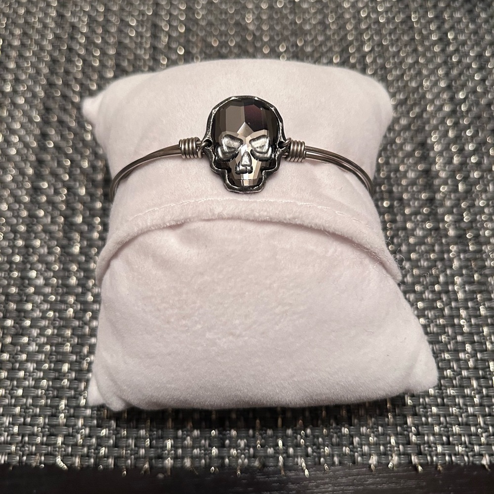 Luca + Danni Silver Skull Bracelet